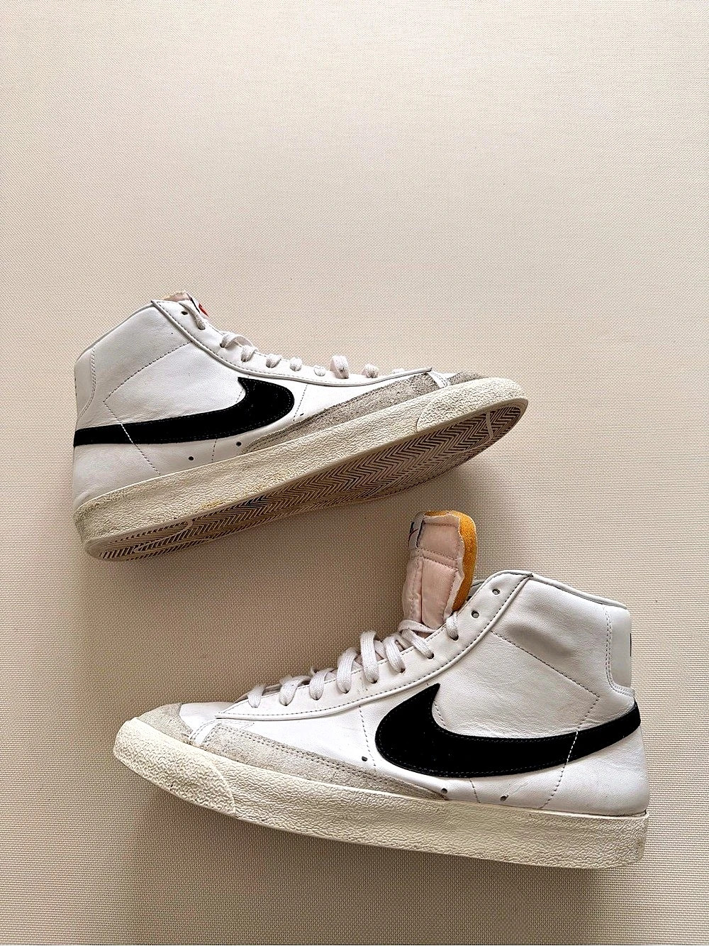 Nike Blazer Mid '77 Vintage White Black Sneakers US 13